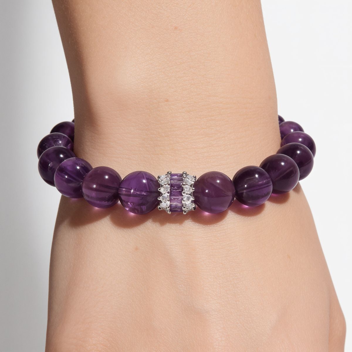 Royal Amethyst Elegance Bracelet by JWPatronus – natural crystal bracelet for women
