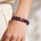 Royal Amethyst Elegance Bracelet by JWPatronus – natural crystal bracelet for women