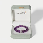 Royal Amethyst Elegance Bracelet by JWPatronus – natural crystal bracelet for women