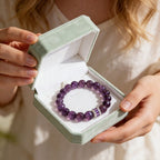 Royal Amethyst Elegance Bracelet by JWPatronus – natural crystal bracelet for women