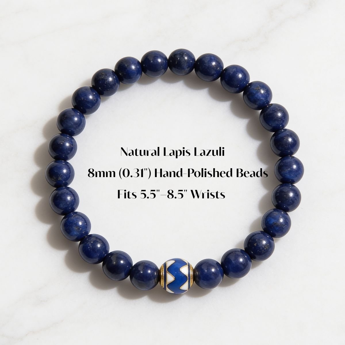 Royal Horizon Lapis Lazuli Bracelet by JWPatronus – natural crystal bracelet for women