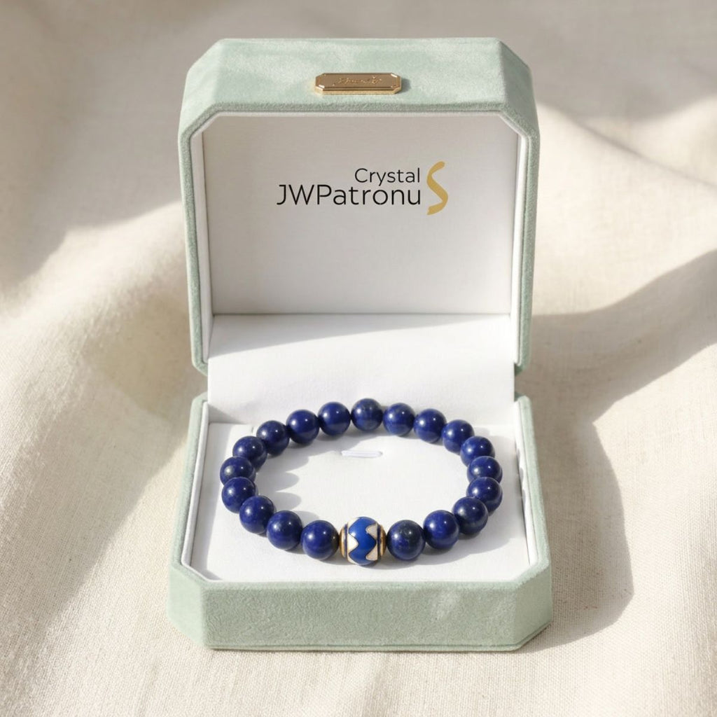 Royal Horizon Lapis Lazuli Bracelet by JWPatronus – natural crystal bracelet for women