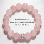 Royal Rose Quartz Serenity Bracelet by JWPatronus – natural crystal bracelet for women