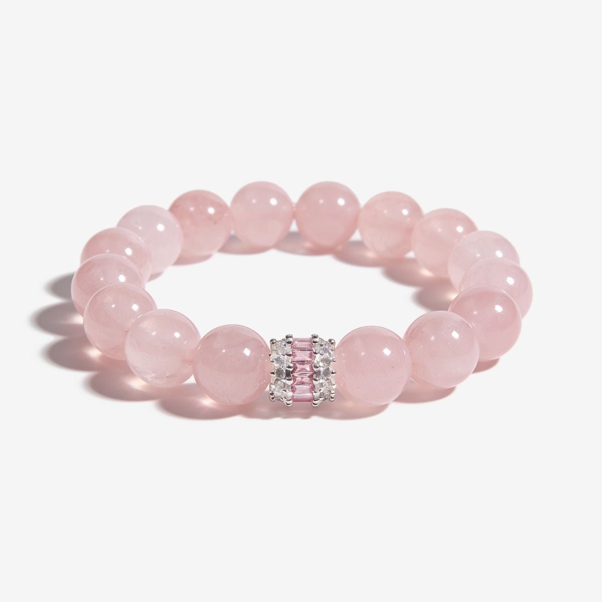Royal Rose Quartz Serenity Bracelet by JWPatronus – natural crystal bracelet for women