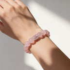 Royal Rose Quartz Serenity Bracelet by JWPatronus – natural crystal bracelet for women