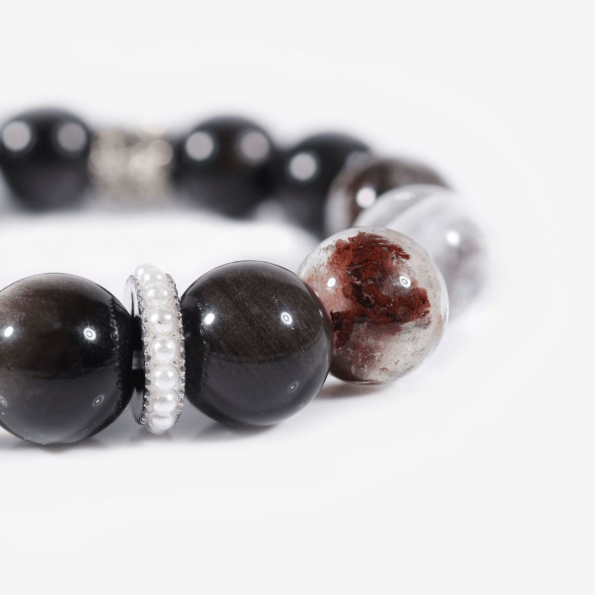 Shadow’s Embrace Obsidian Bracelet by JWPatronus – natural crystal bracelet for women