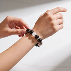 Shadow’s Embrace Obsidian Bracelet by JWPatronus – natural crystal bracelet for women