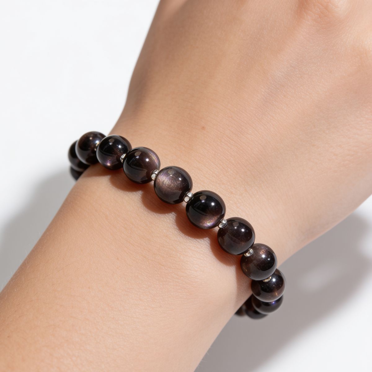 Silent Guardian Obsidian Bracelet by JWPatronus – natural crystal bracelet for women