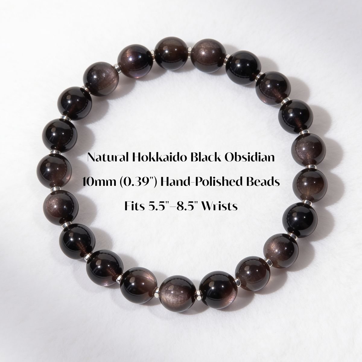 Silent Guardian Obsidian Bracelet by JWPatronus – natural crystal bracelet for women