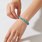 Skybound Turquoise Beaded Bracelet by JWPatronus – natural crystal bracelet for women