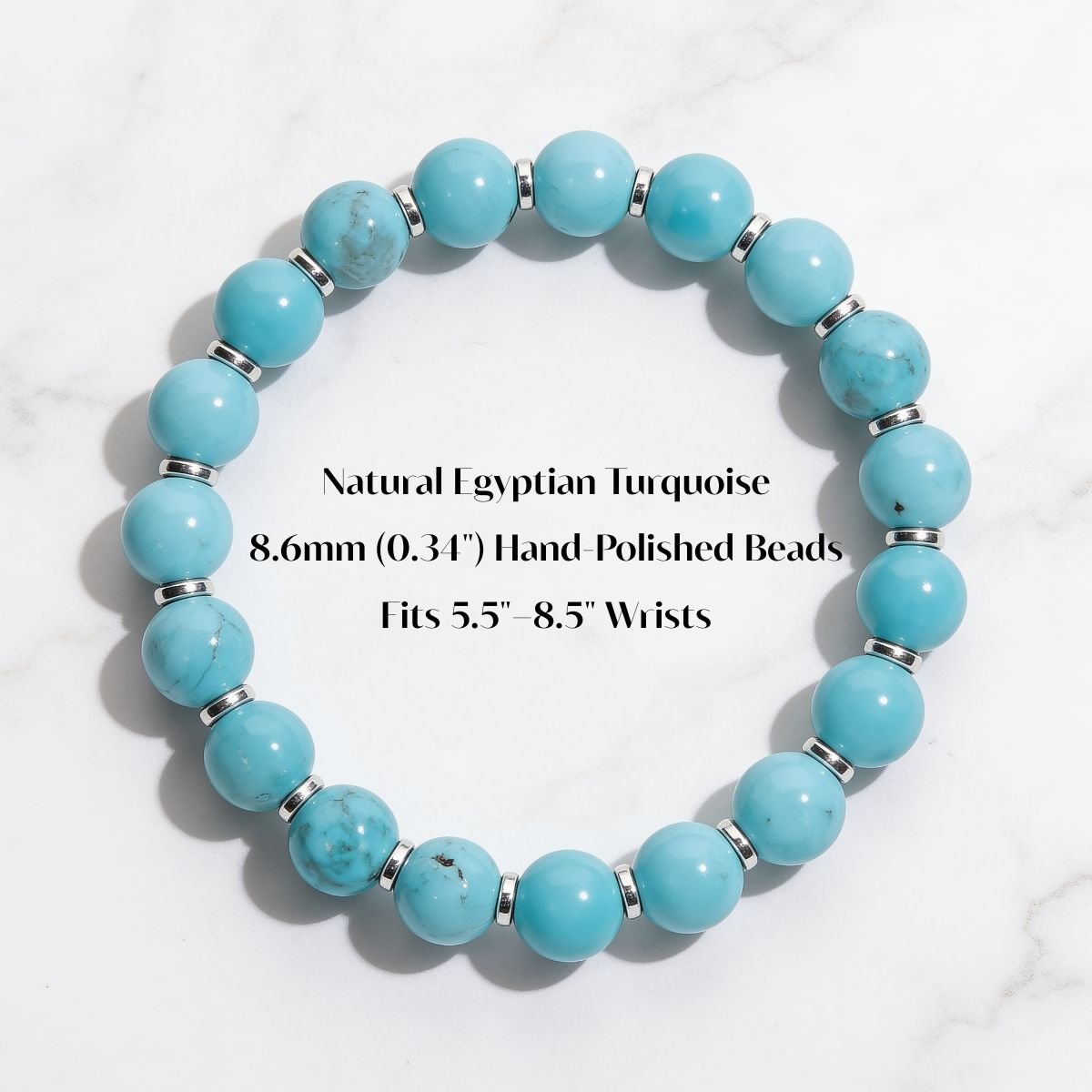 Skybound Turquoise Beaded Bracelet by JWPatronus – natural crystal bracelet for women