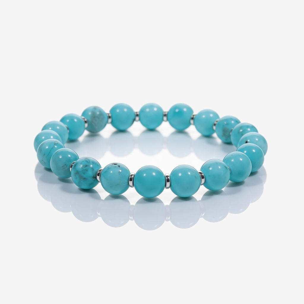 Skybound Turquoise Beaded Bracelet by JWPatronus – natural crystal bracelet for women