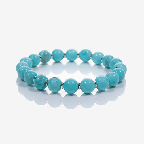 Skybound Turquoise Beaded Bracelet by JWPatronus – natural crystal bracelet for women