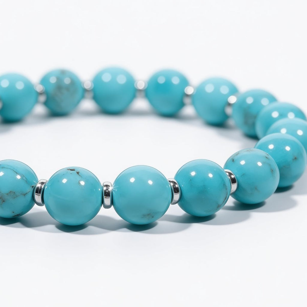 Skybound Turquoise Beaded Bracelet by JWPatronus – natural crystal bracelet for women