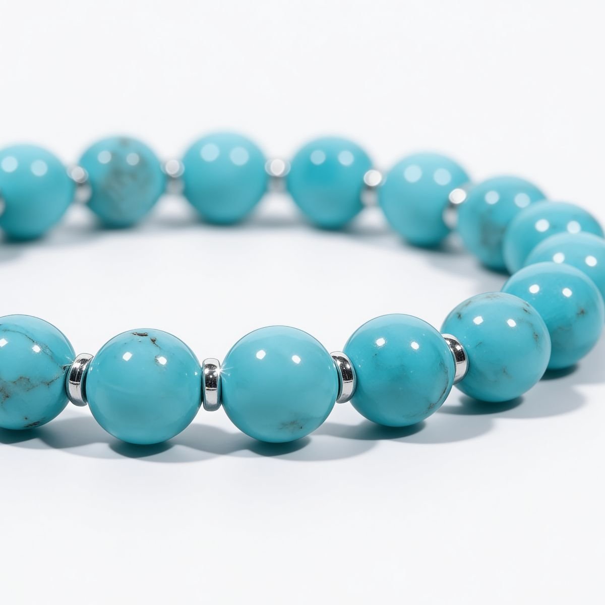 Skybound Turquoise Beaded Bracelet by JWPatronus – natural crystal bracelet for women