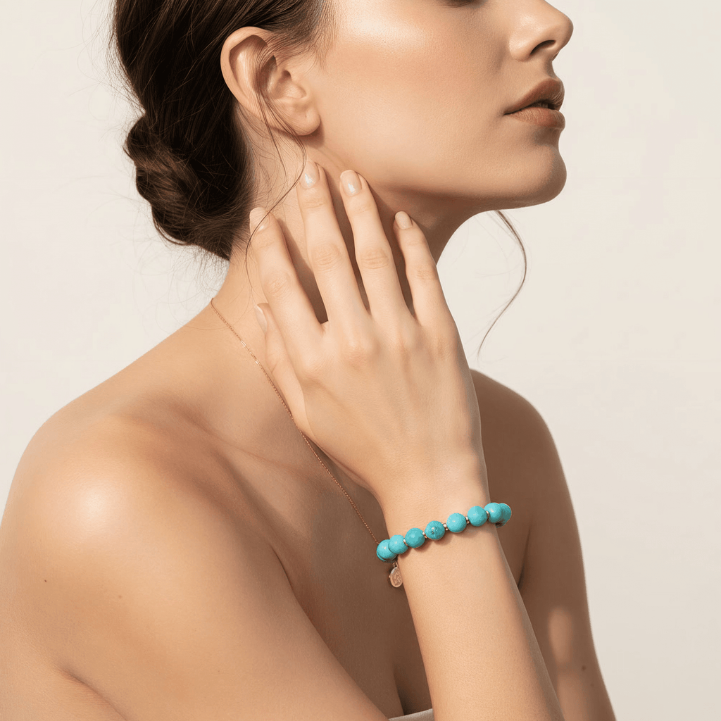 Skybound Turquoise Bracelet by JWPatronus – natural crystal bracelet for women