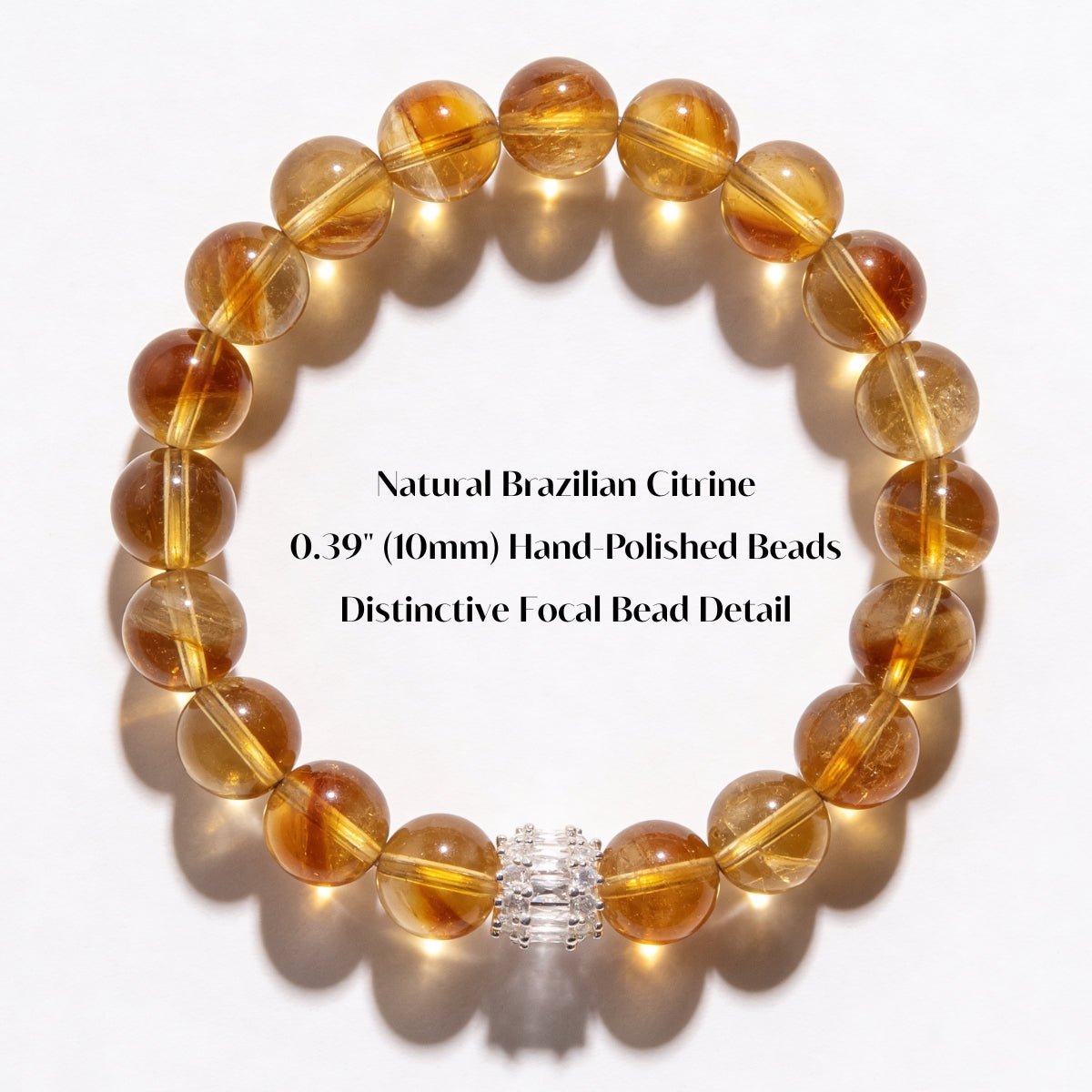 Solar Radiance Citrine Bracelet by JWPatronus – natural crystal bracelet for women