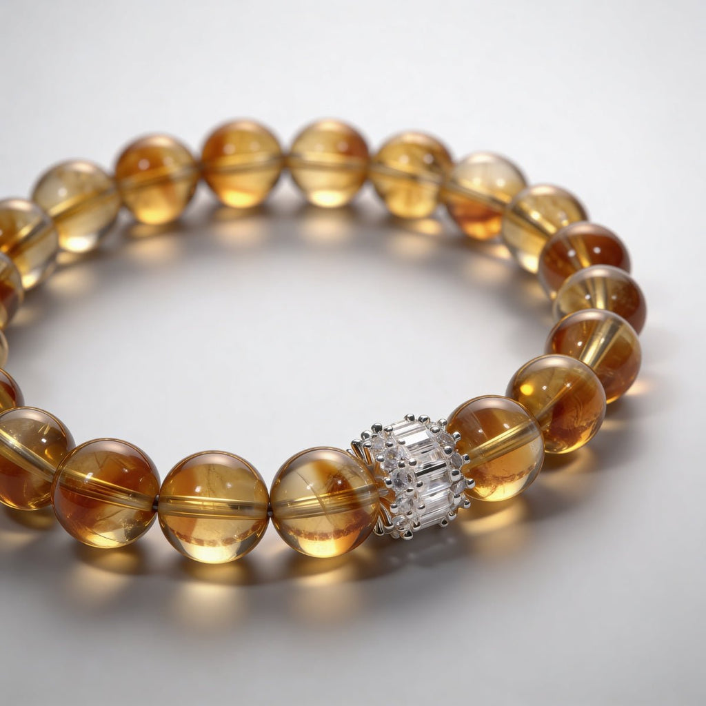 Solar Radiance Citrine Bracelet by JWPatronus – natural crystal bracelet for women