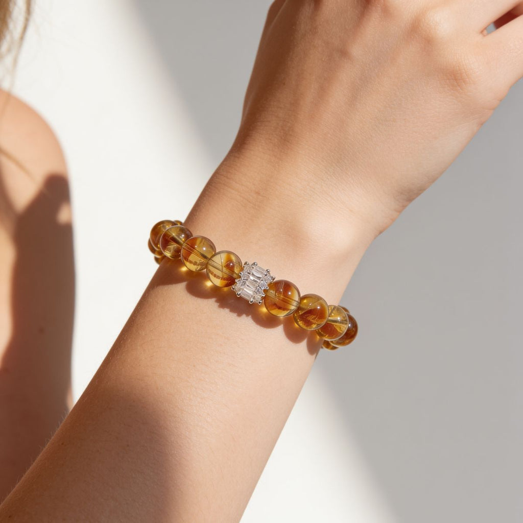 Solar Radiance Citrine Bracelet by JWPatronus – natural crystal bracelet for women