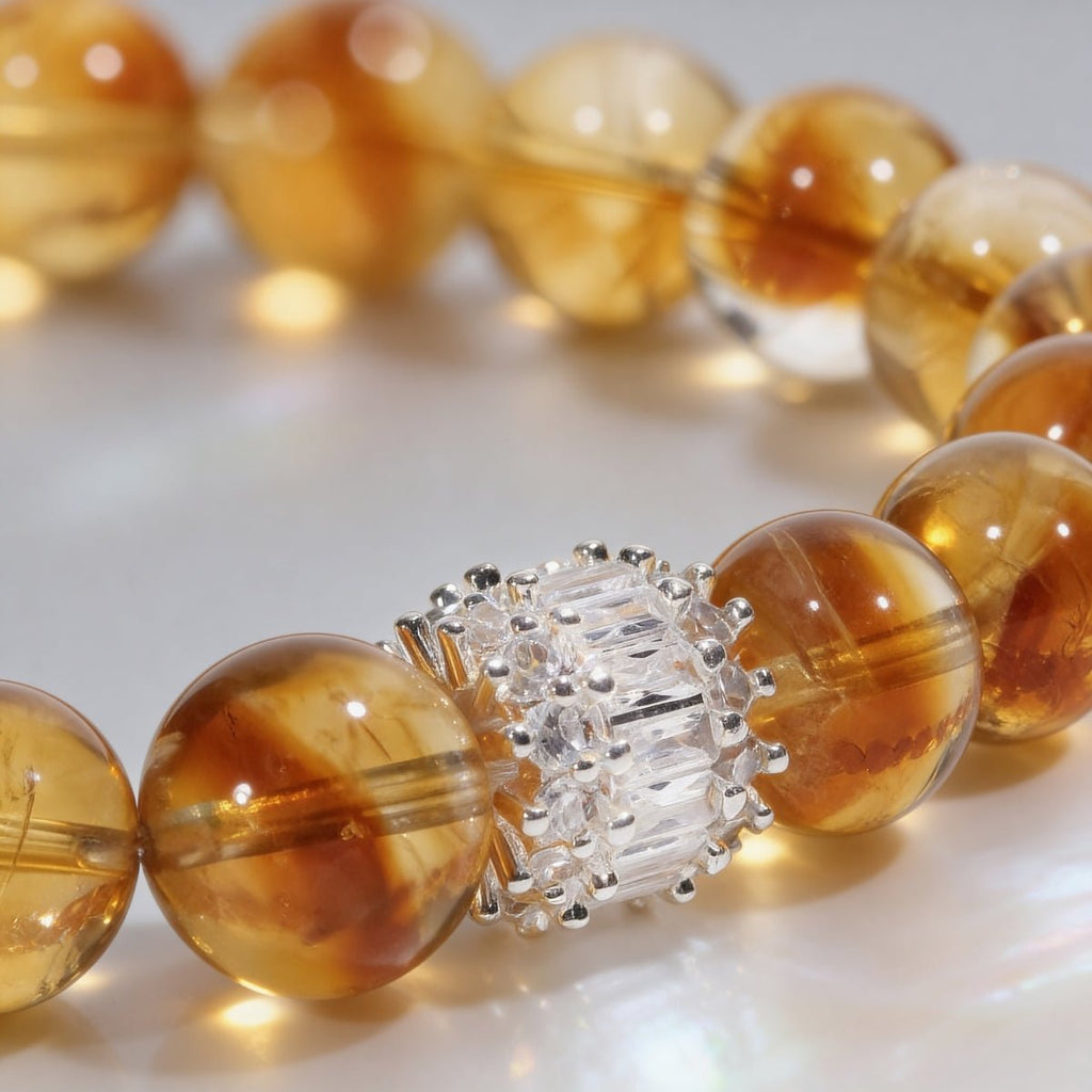 Solar Radiance Citrine Bracelet by JWPatronus – natural crystal bracelet for women