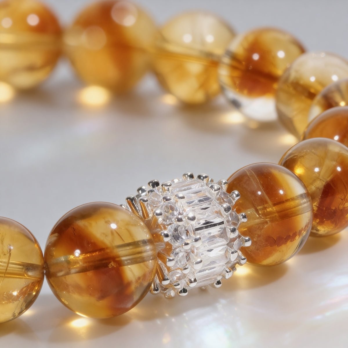Solar Radiance Citrine Bracelet by JWPatronus – natural crystal bracelet for women