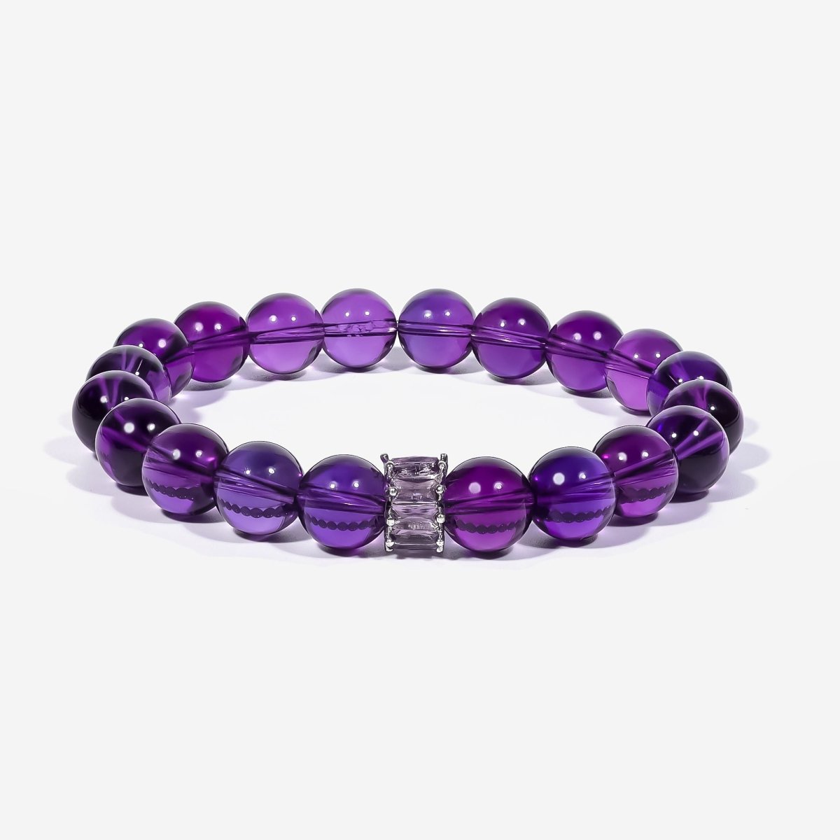 Sri Lankan Amethyst Bracelet — Select Centerpiece by JWPatronus – natural crystal bracelet for women