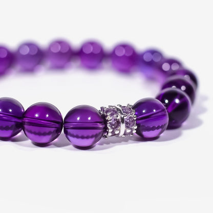 Sri Lankan Amethyst Bracelet — Select Centerpiece by JWPatronus – natural crystal bracelet for women