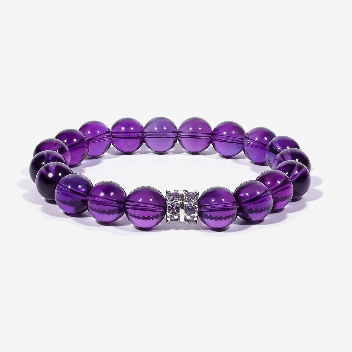 Sri Lankan Amethyst Bracelet — Select Centerpiece by JWPatronus – natural crystal bracelet for women