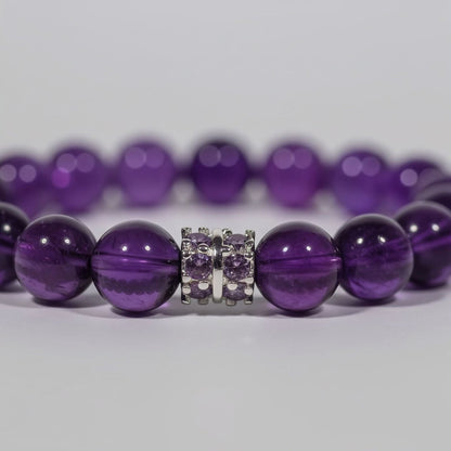 Sri Lankan Amethyst Bracelet — Select Centerpiece by JWPatronus – natural crystal bracelet for women