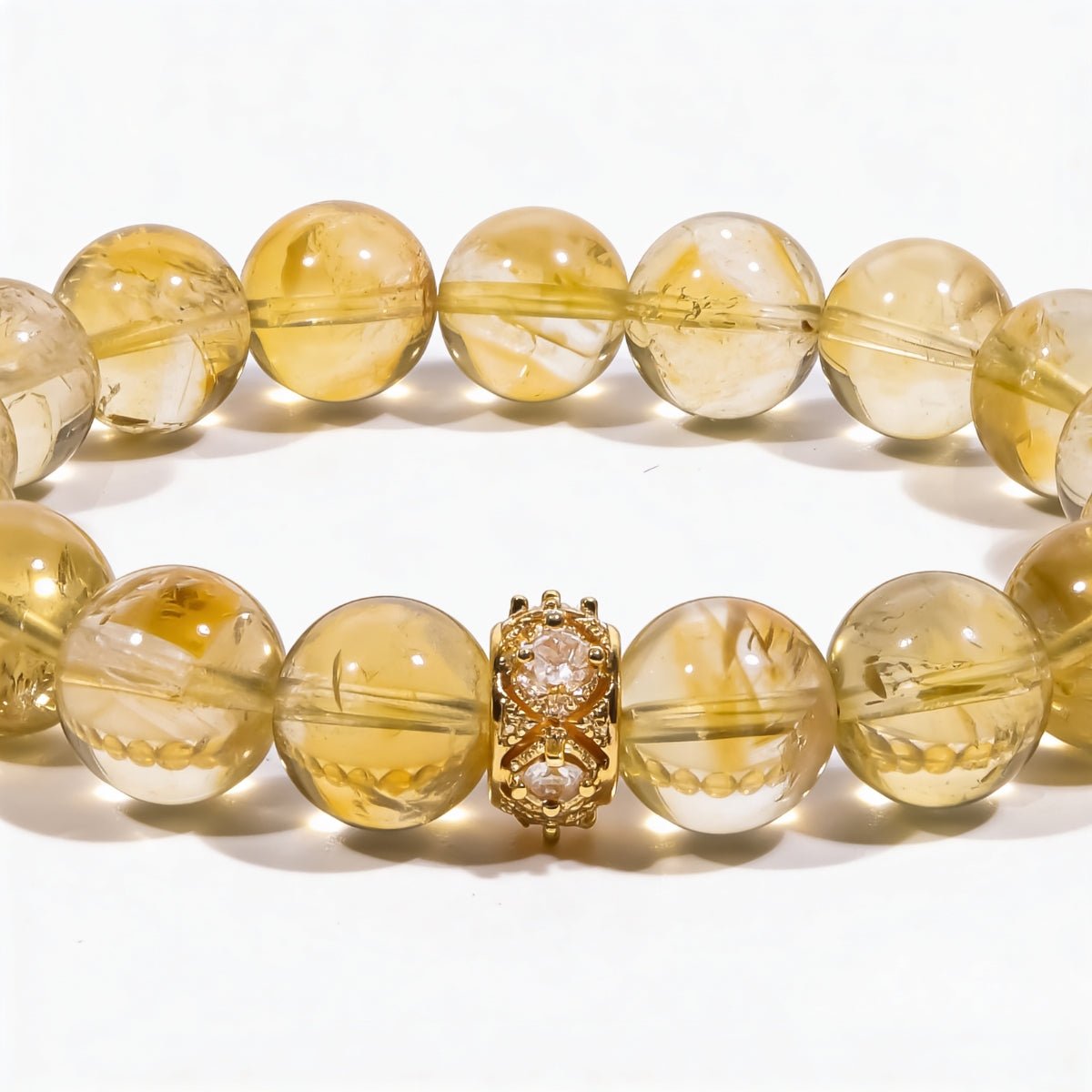 Sunlit Abundance Brazilian Citrine Bracelet by JWPatronus – natural crystal bracelet for women