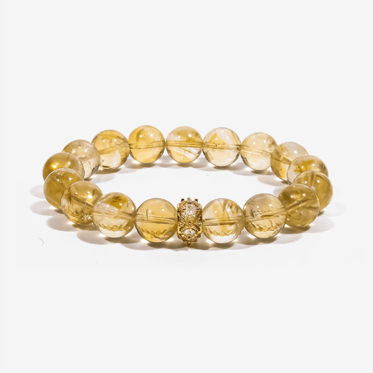 Sunlit Abundance Brazilian Citrine Bracelet by JWPatronus – natural crystal bracelet for women