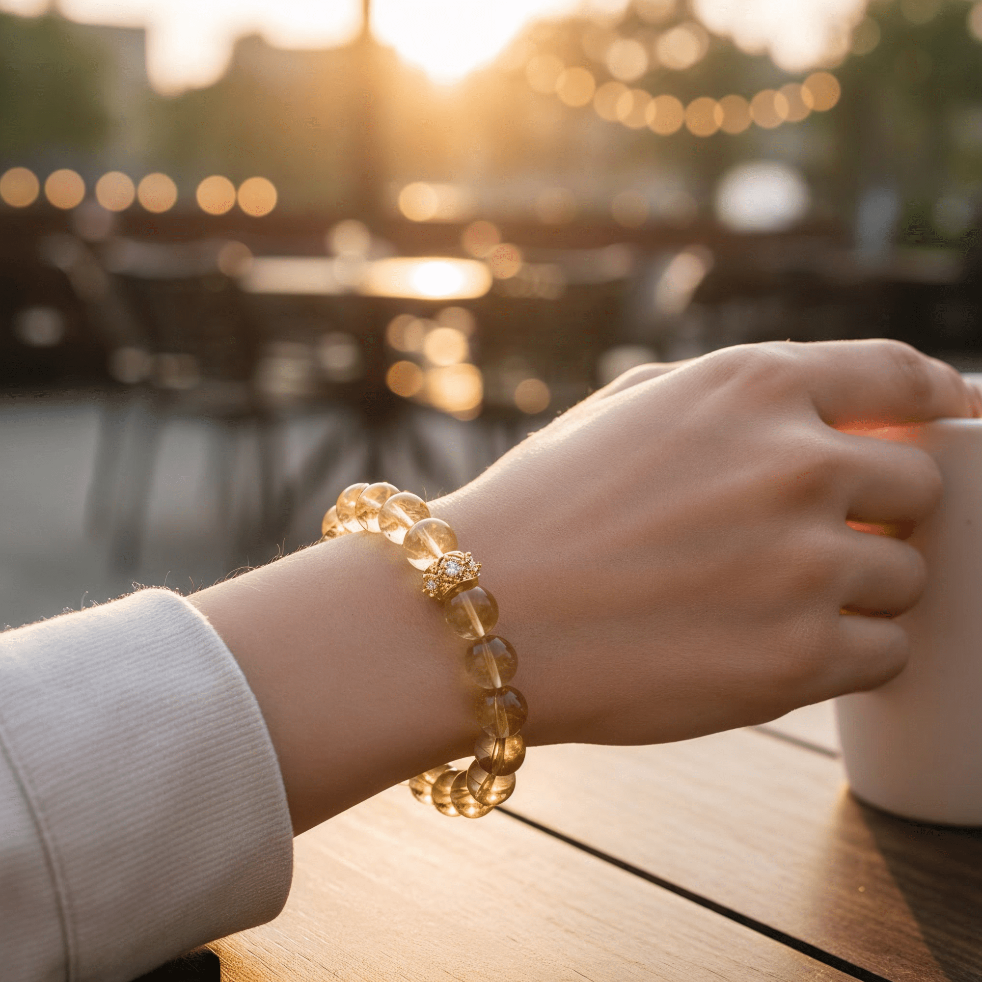 Sunlit Abundance Brazilian Citrine Bracelet by JWPatronus – natural crystal bracelet for women