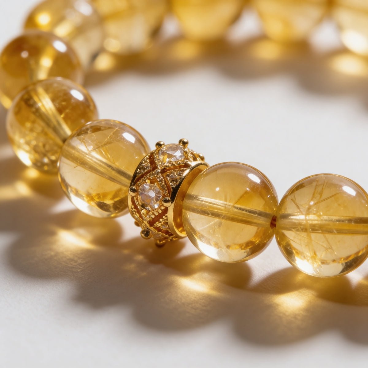 Sunlit Abundance Brazilian Citrine Bracelet by JWPatronus – natural crystal bracelet for women