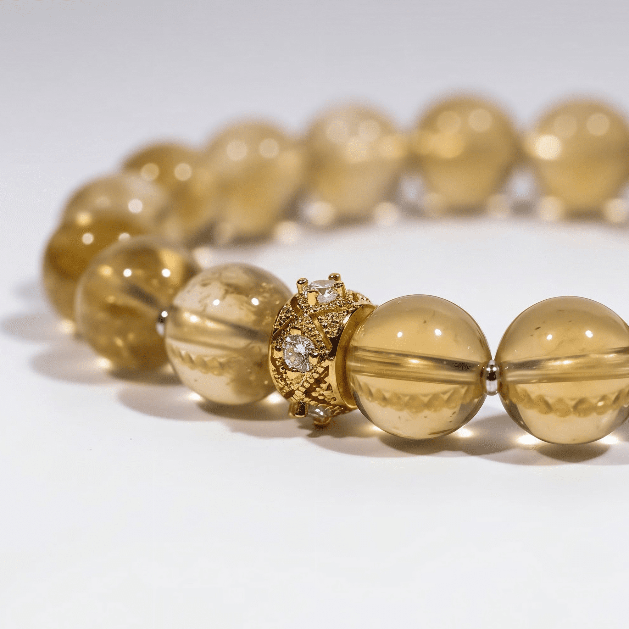 Sunlit Abundance Brazilian Citrine Bracelet by JWPatronus – natural crystal bracelet for women