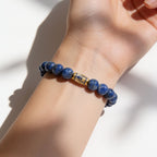 Tranquil Lapis Lazuli Beaded Bracelet by JWPatronus – natural crystal bracelet for women