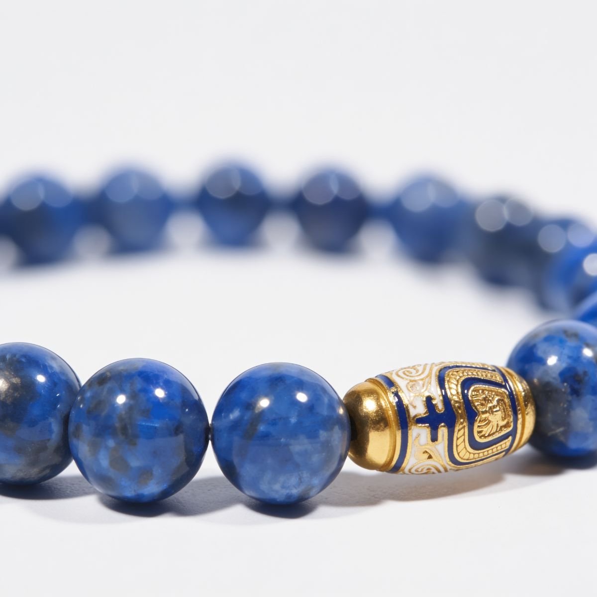 Tranquil Lapis Lazuli Beaded Bracelet by JWPatronus – natural crystal bracelet for women