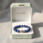 Tranquil Lapis Lazuli Beaded Bracelet by JWPatronus – natural crystal bracelet for women