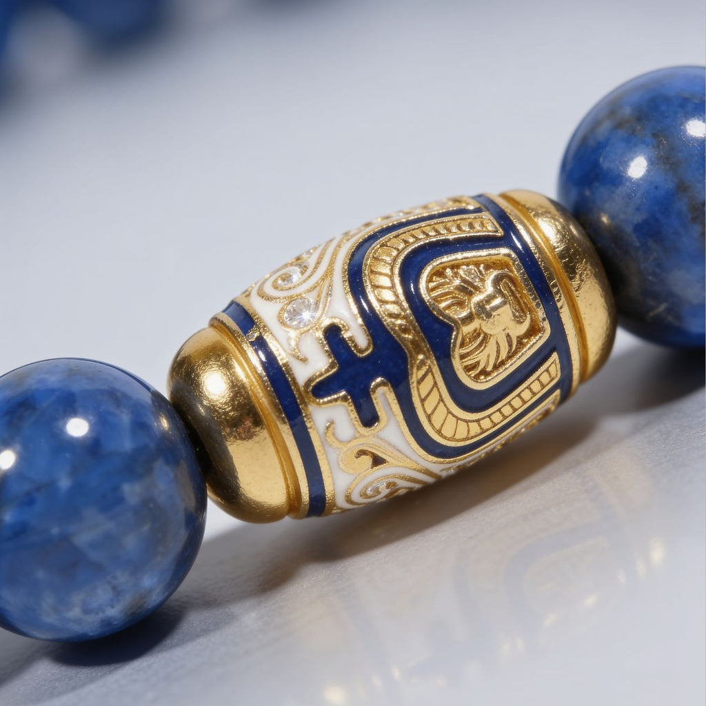 Tranquil Lapis Lazuli Beaded Bracelet by JWPatronus – natural crystal bracelet for women