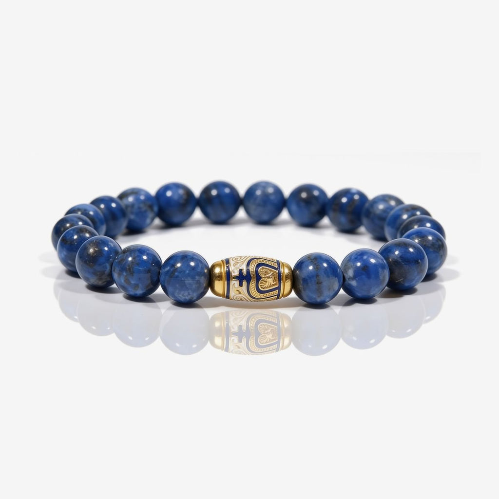 Tranquil Lapis Lazuli Beaded Bracelet by JWPatronus – natural crystal bracelet for women