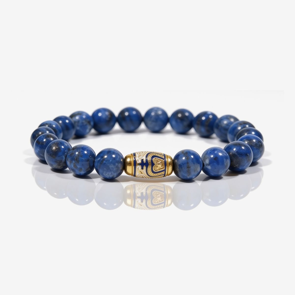 Tranquil Lapis Lazuli Beaded Bracelet by JWPatronus – natural crystal bracelet for women