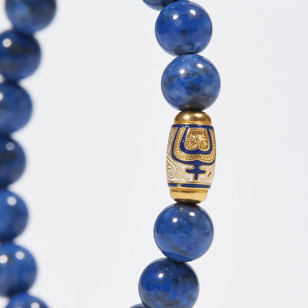 Tranquil Lapis Lazuli Beaded Bracelet by JWPatronus – natural crystal bracelet for women