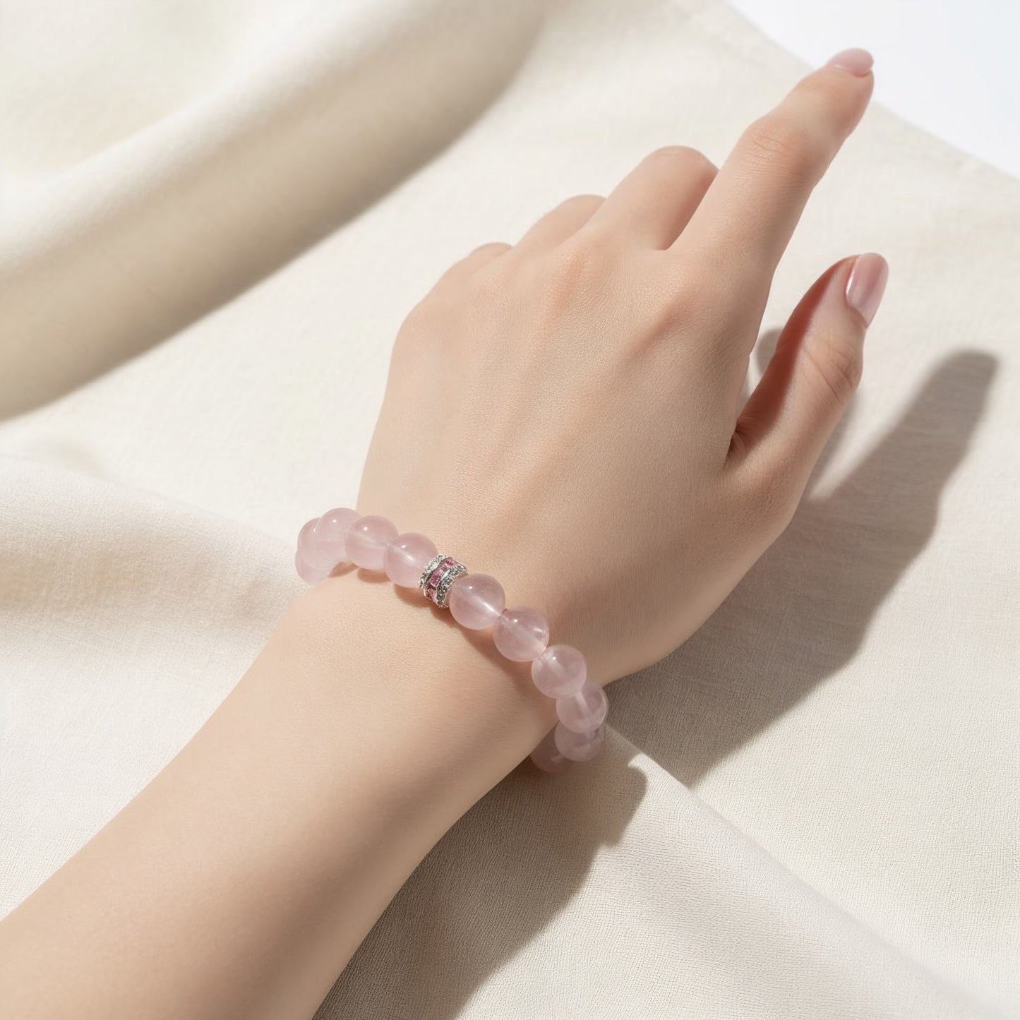 Pure Heart Rose Quartz Bracelet - JWPatronus