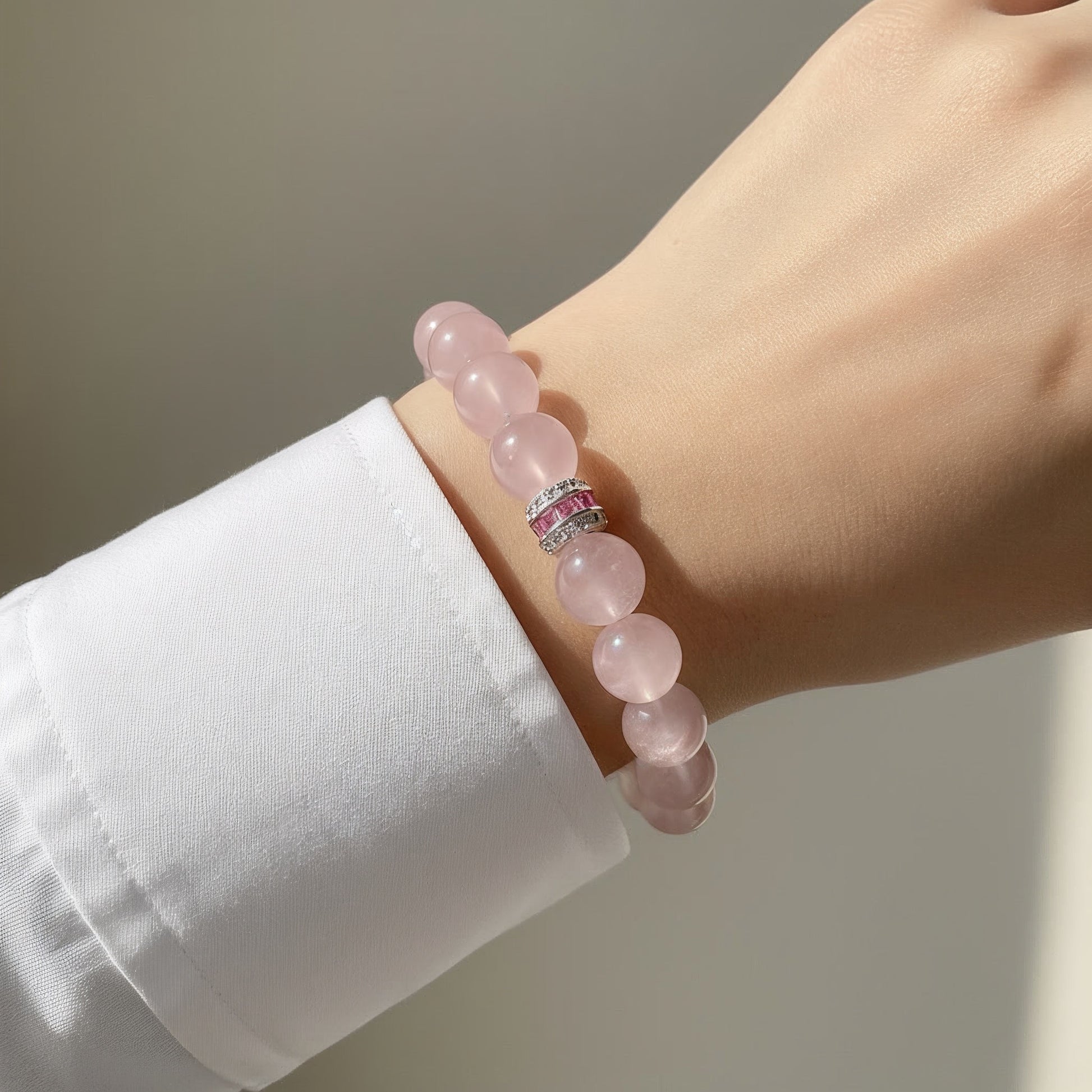 Pure Heart Rose Quartz Bracelet - JWPatronus