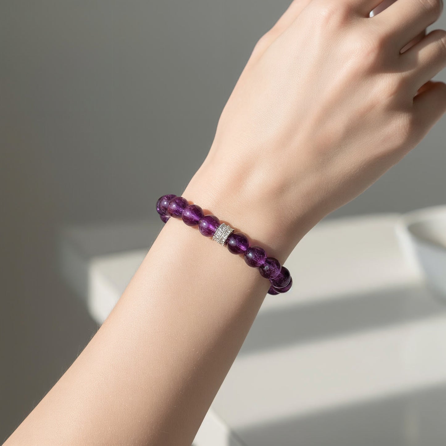 Serenity Bloom Amethyst Bracelet - JWPatronus